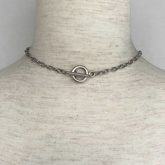 Artisan Silver Plated Bezel Set 2.46" Teardrop Dalmatian Jasper Pendant Necklace - Picture 6 of 16